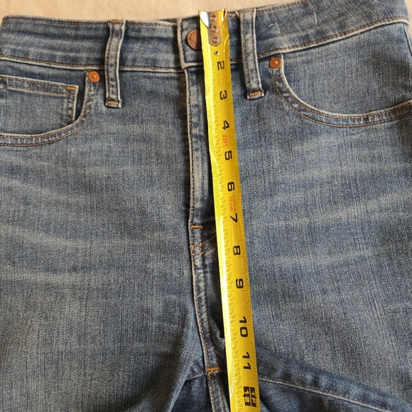 Madewell Curvy 11" High Rise Skinny Crop Medium Blue Wash - Picture 8 of 11
